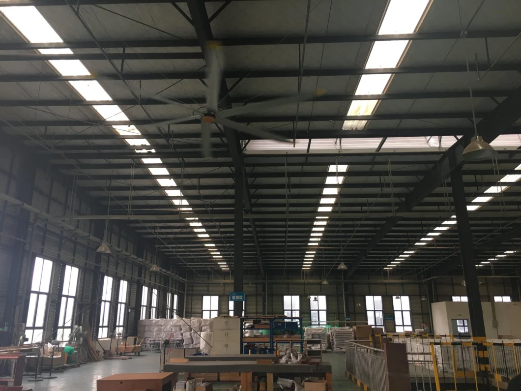exaustor industrial de fã de teto de 1.5kw grande Hvls e fã de ventilação
